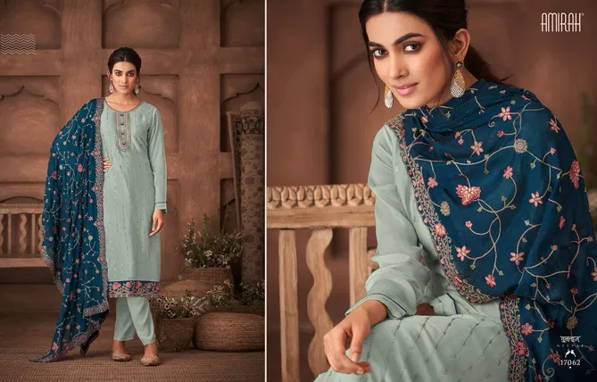 Amirah Gulnaz Vol 2 Chinnon Silk Designer Salwar Kameez Catalog